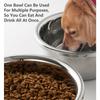 KEMORELA Large Stainless Steel Dog Bowls Metal Premium Bowl for Pets Sturdy and Durable Thick Smooth Metal Food and Water Dishes
