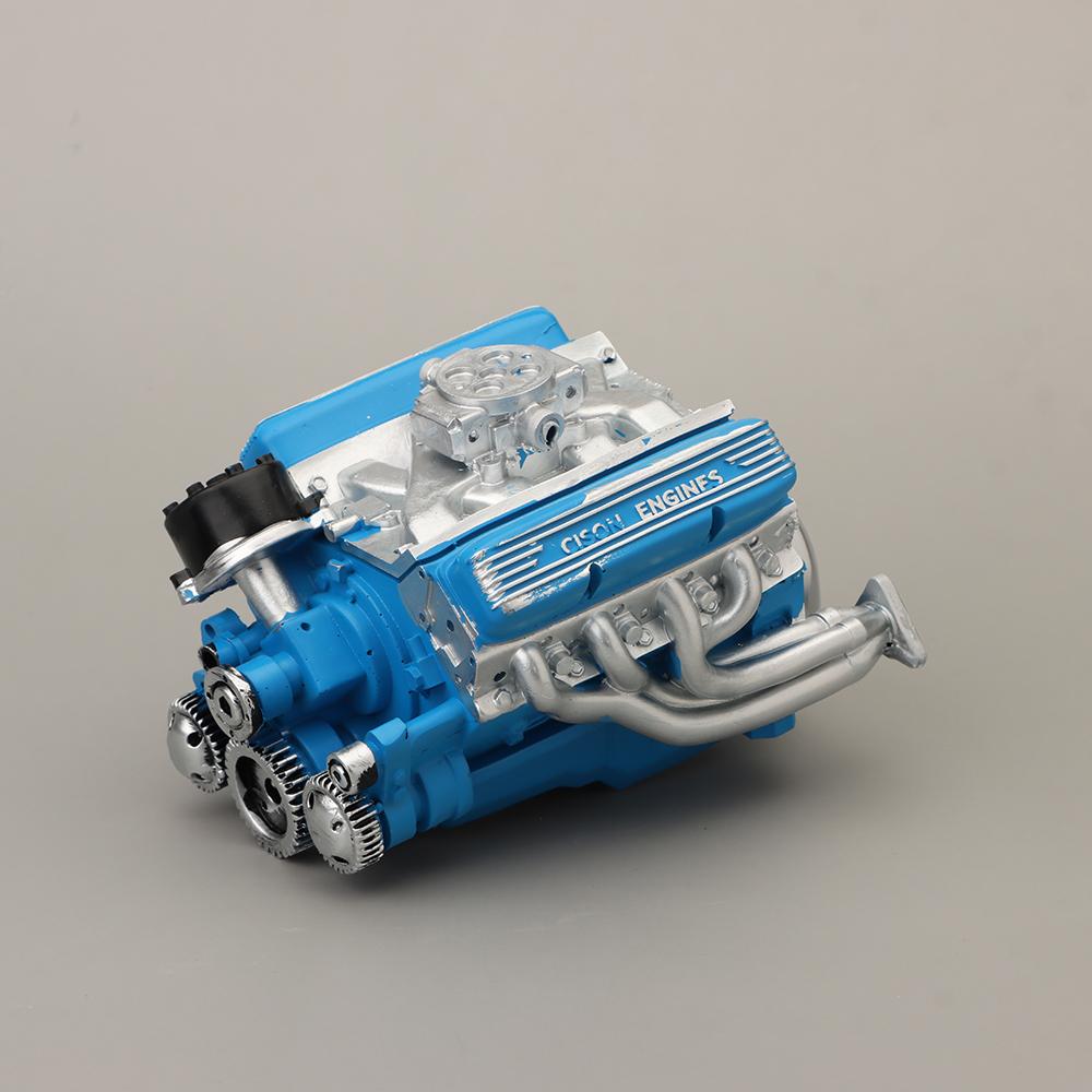 New Simulation V8 Model Engine Kit Resin Crafts Car Engine Model Ornaments DIY Small-Block Engine Model for Adults Gift