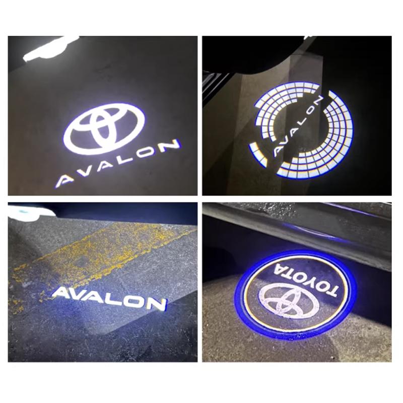 2 шт. Для Toyota Avalon 2022 года и более поздних моделей, приветственный свет в двери автомобиля, проекционный свет, подсветка под ноги, предупреждающий свет двери, декор