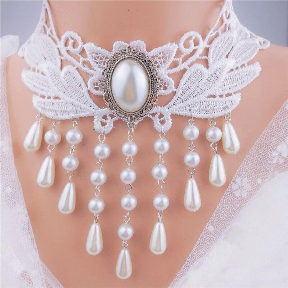 Sexy Clavicular Chain Lace Jewelry Accessories Fashion Lace Collar Gift