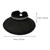 Women Straw Caps for Sun Protection 1Pcs Summer Visor Hat Black