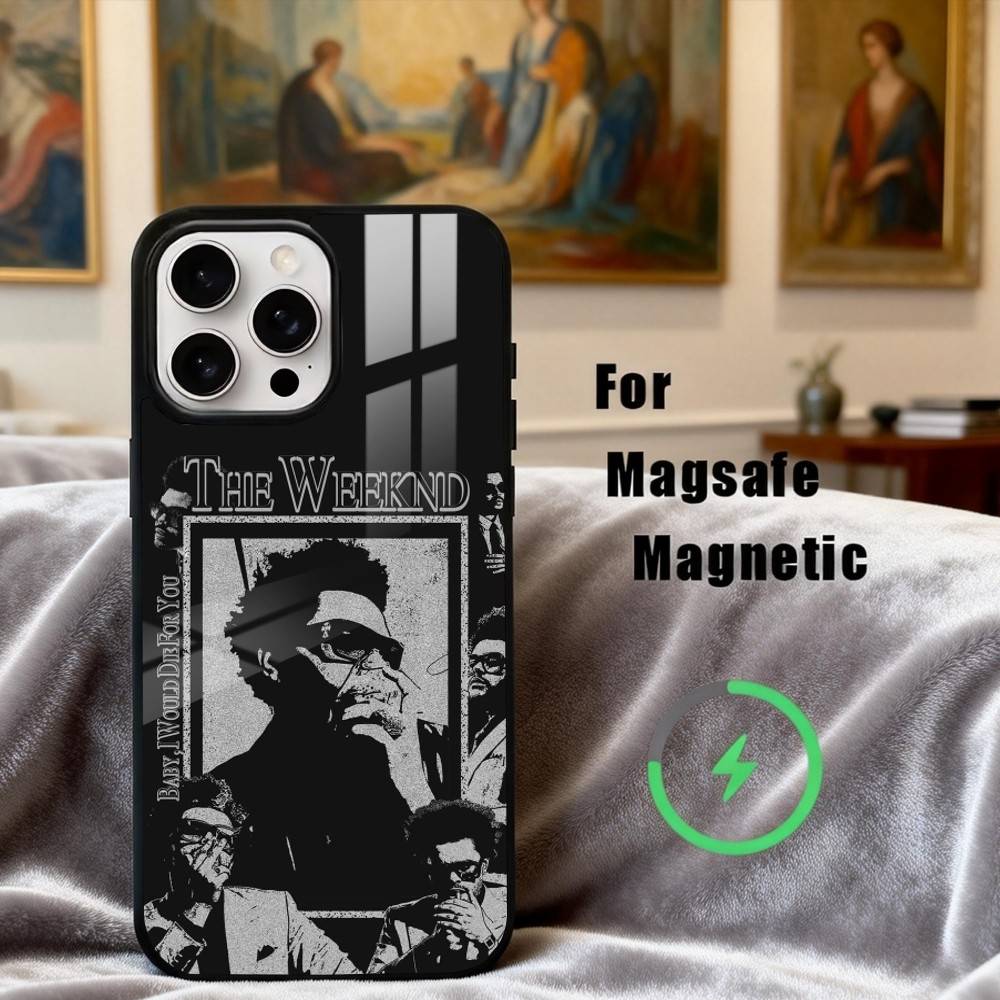 Чехол для телефона T-The-E Talented W-Weeknd-D для iPhone17,16,15,14,13,12,11 Plus,Pro Max Магнитный для беспроводной зарядки Magsafe
