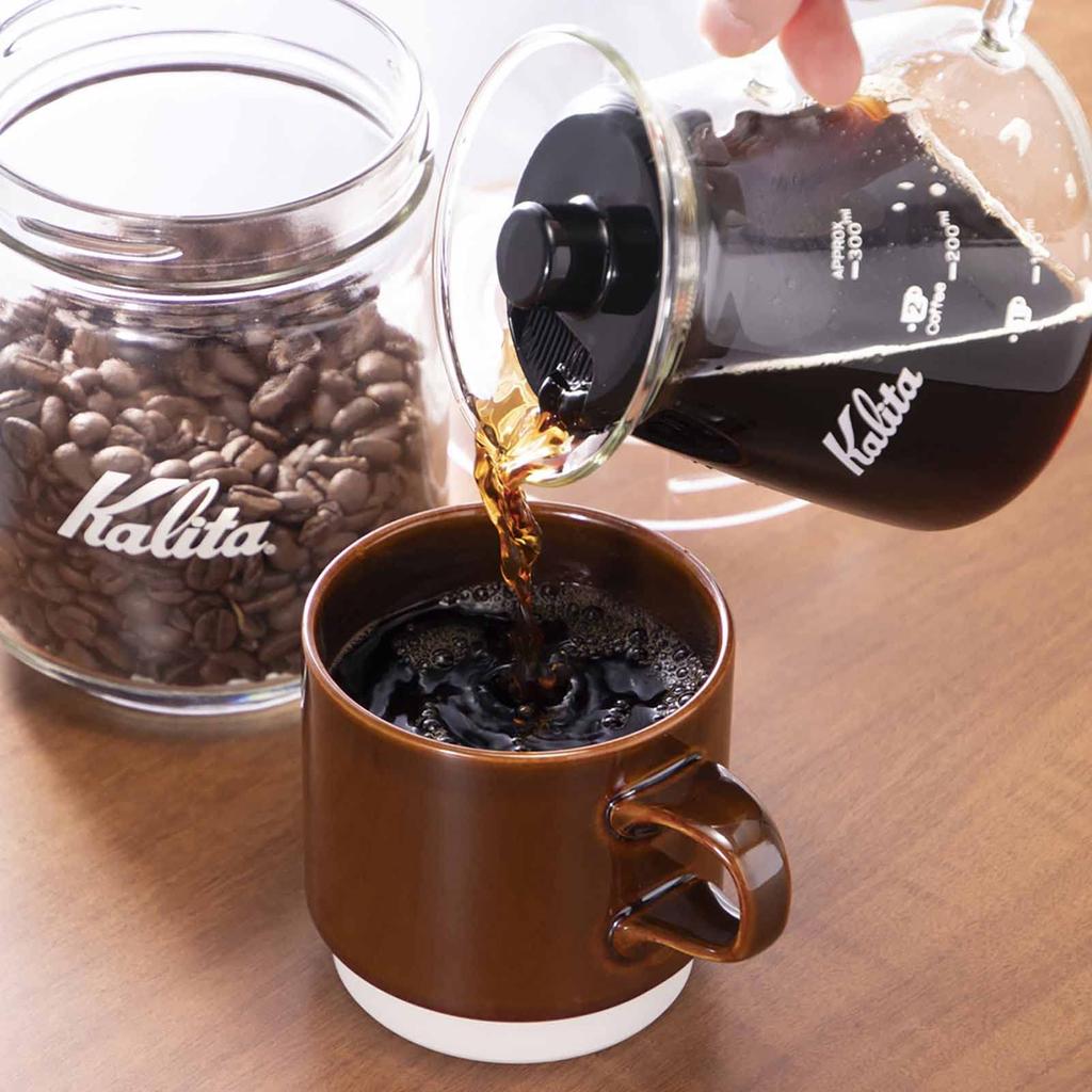 Kalita Кофейный сервиз, термостойкое стекло, 300 мл, на 1-2 персоны, G #31253, подходит для микроволновой печи, с функцией памяти