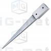 4X Post Base Hitch Anchor 45X45X600Mm Strong Bracket 4.5X4.5X60Cm