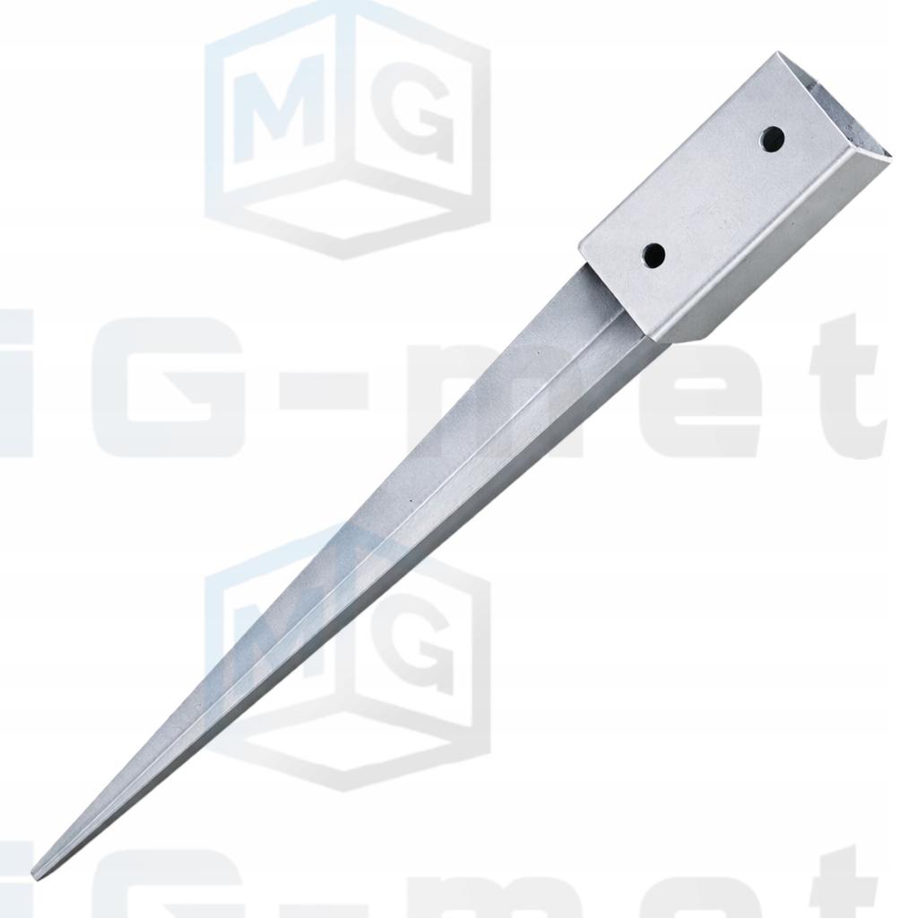 4X Post Base Hitch Anchor 45X45X600Mm Strong Bracket 4.5X4.5X60Cm