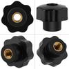 10pcs Female Threaded Star Knobs Round Shape Knurled Grip Knobs Clamping Handles  Clamping Fixture