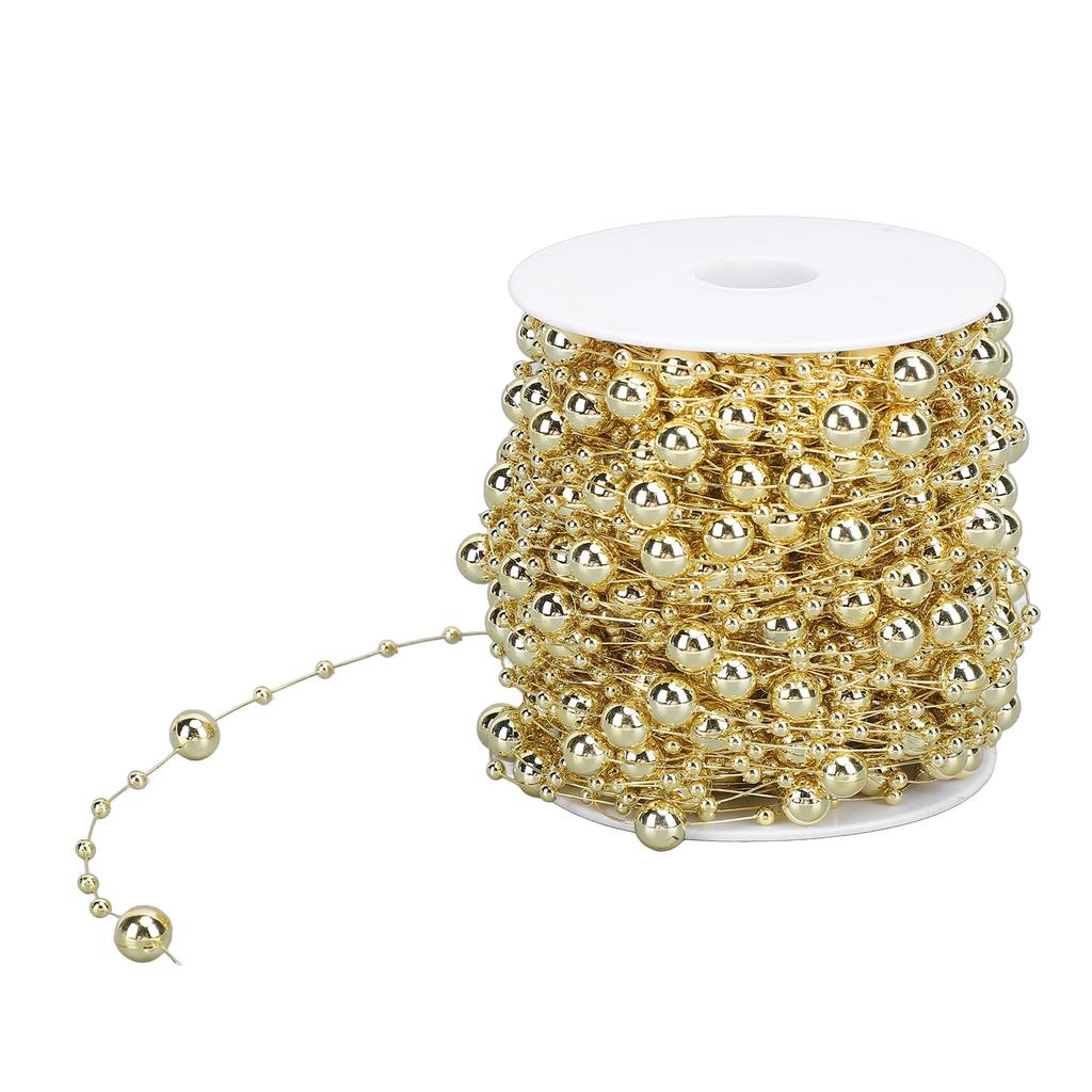 1 рулон жемчужных бусин, цепочка из искусственного жемчуга, отделочная нить для цветочного венка, свадебного букета, вечеринки
