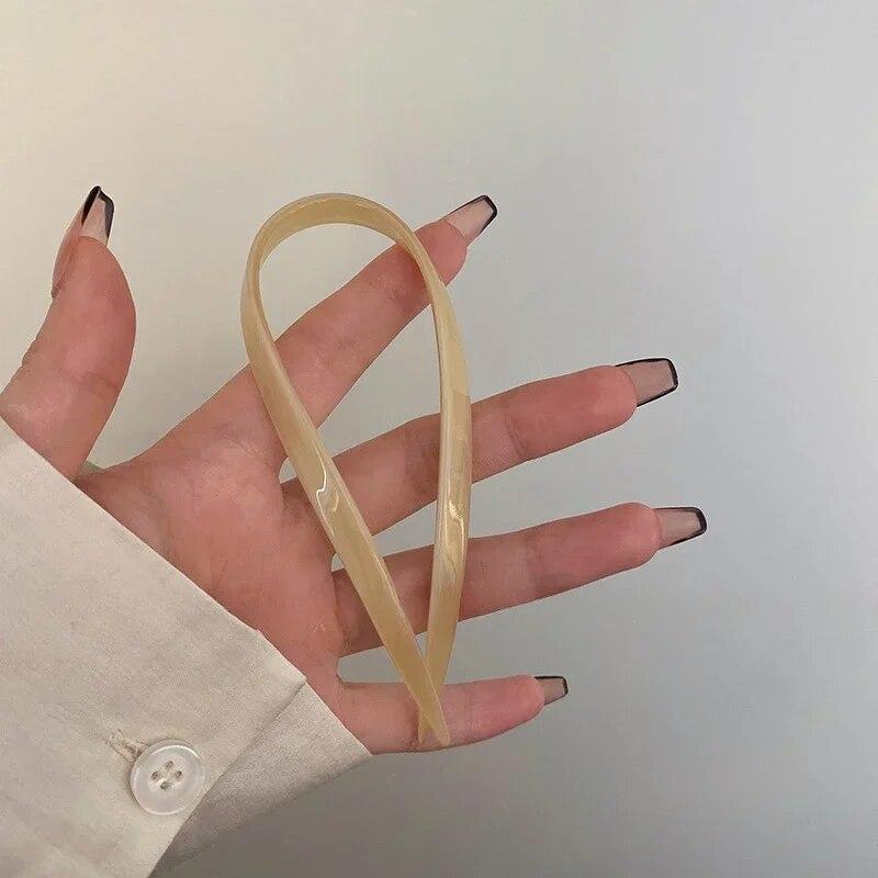 Корейская простая палочка для волос, леопардовые ретро палочки для волос, элегантные ацетатные U-образные женские заколки для волос, заколки для волос, аксессуары для укладки волос