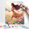 Disney Набор для рисования маслом « Покахонтас», набор для рисования, ручная работа, DIY, художественная живопись, украшение для дома на стену, красивый декоративный элемент в стиле принцессы