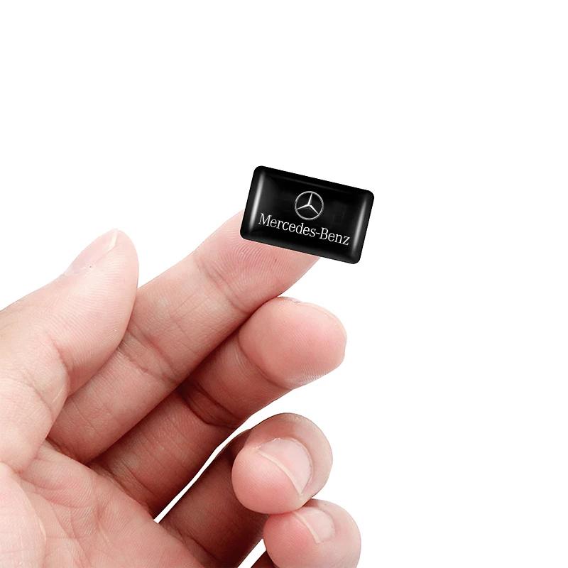 GLC GLB 10Pcs Car Styling 3D Emblem Epoxy Decoration Sticker For Mercedes Benz AMG GLC W205 W203 W206 W220 W211 W212 W201 W210