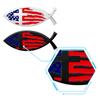 3D Metal Jesus Fish Symbol Of USA  American National Flags Emblem Sticker Car Body Rear Tail Trunk Decal Motorcycle Car Decor