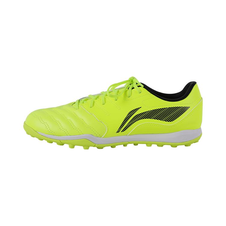 Li Ning TF Turf Амортизирующие Скользкие Устойчивые к Истиранию Футбольные Бутсы Мужские Неоновый Зеленый YSTU003-4