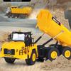 Huina 1553 1:16 автомобилей 9CH радиоуправляемые грузовики с подсветкой радиоуправляемый самосвал трактор электрическая модель игрушки детский подарок
