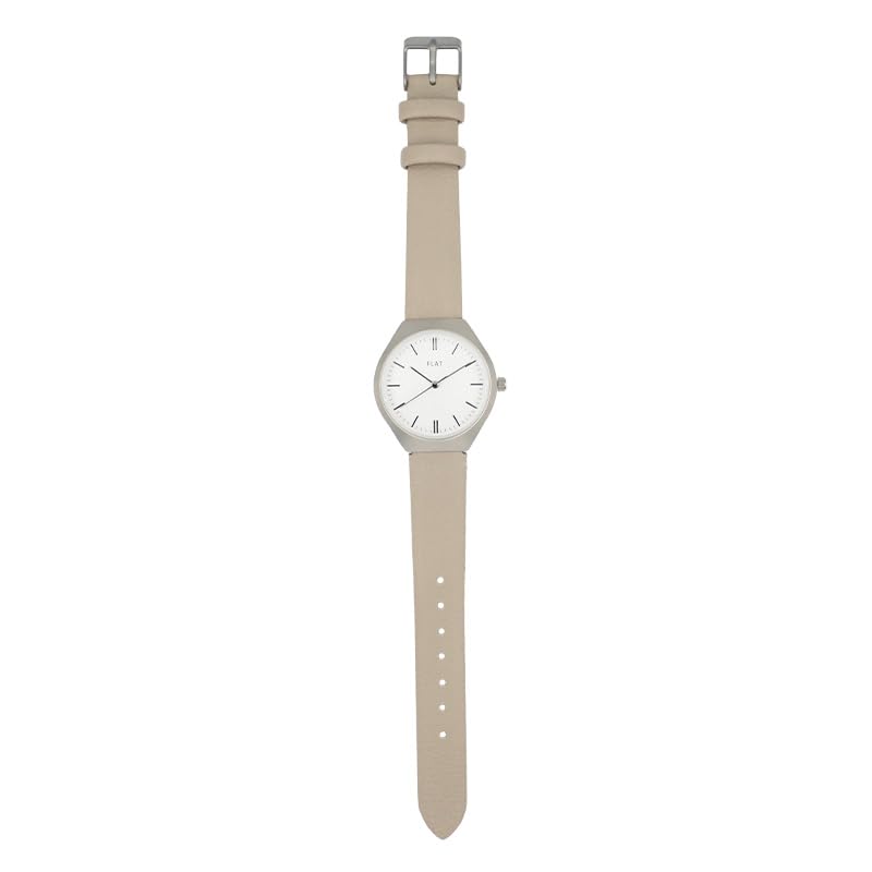 Watch FLAT Matte Case Watch MOC Ladies Beige [Follow] E01321S-1