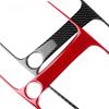 For Seat Leon 2017 2018 2019 Real Soft Carbon Fiber Sticker LHD RHD Car Gear Shift Outer Frame Panel Trim Interior Accessories.