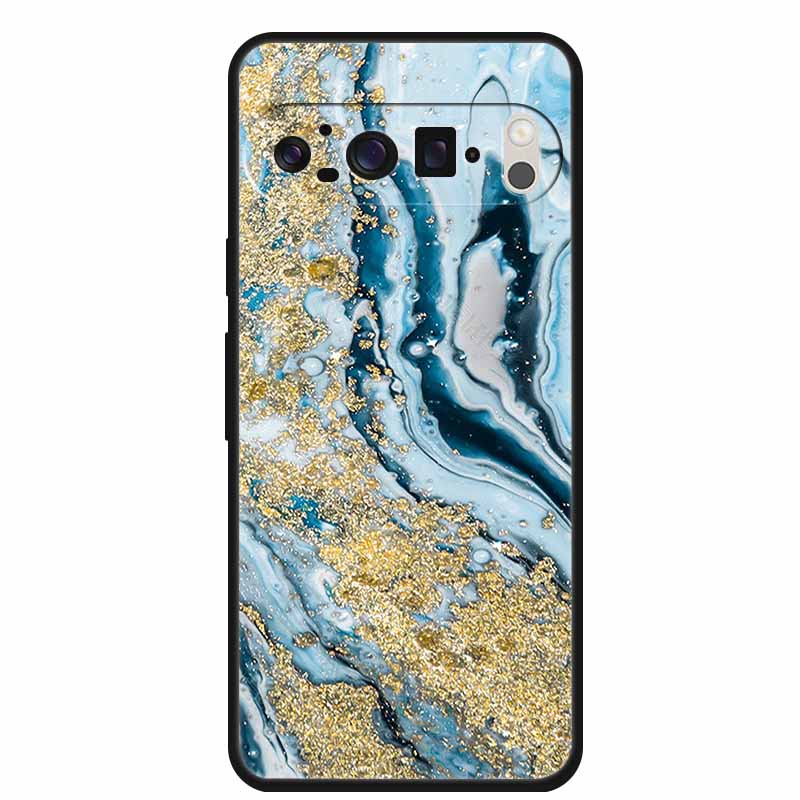 For Google Pixel 10 Pro Case Vivid Graceful Premium Marble TPU Soft Silicone Phone Cases Impact Chic Mineral-Finish Para Cover