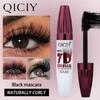 7D Volumizing Mascara Super Black Waterproof Long-Wearing Mascara Lengthening Curling Eye Black for All Skin Types Eye Enlarging Makeup