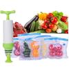 Вакуумный насос, консервация овощей и фруктов, плюс 15 компрессионных пакетов Прозрачный утолщенный герметичный пакет