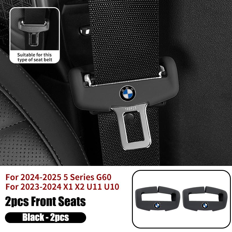 BAGC4 2026 Car Sticker Car Seat Belt Buckle Clip Anti-Scratch Cover Seatbelt Plug Dustproof Protector For BMW Series G60 X1 X2 U11 U10