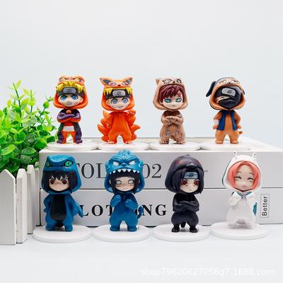 Новая серия пижам Naruto Bnfigureq, слепой бокс, фигурка-модель Саске Какаши, настольные украшения, рождественский подарок, игрушка