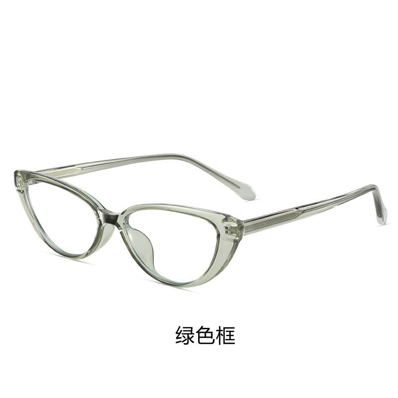 European and American small frame cat eye polarized sunglasses men's pin glasses legs UV protection sunglasses personalized versatile glasses