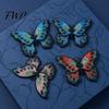 Polyester Butterfly Patches Embroidery Patch, Iron on Applique, Embroidered Patch Decorative for T-shirts Jeans Jackets Hats Applique