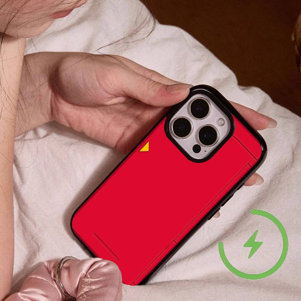 Чехол для телефона Pokedex Alt с магнитной зарядкой для iPhone 17 16 14 13 12 11 15 Pro Max Для Magsafe Беспроводной