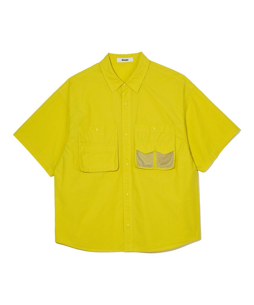 Сетчатые рубашки с коротким рукавом Nontaib Twin Cargo S/S (желтый)