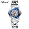Fashion Chenxi Brand New Men's Mechanical Fully Automatic Cut Out Special-shaped Luminous Waterproof Triangle Watch