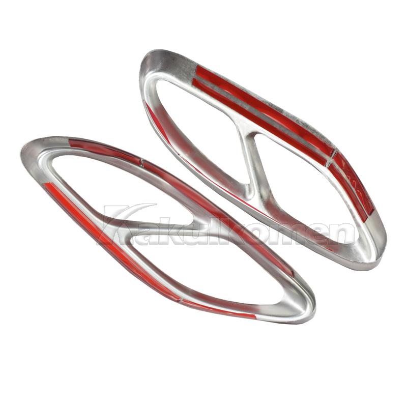 Для Mercedes Benz ABCE GLC GLE Class W176 W246 W205 W213 AMG Стайлинг автомобиля из нержавеющей стали, накладка на выхлопную трубу