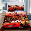 3D Принт Постельное белье Тачки Молния Маккуин, Односпальное, Полуторное, Двуспальное, Покрывало, Наволочка