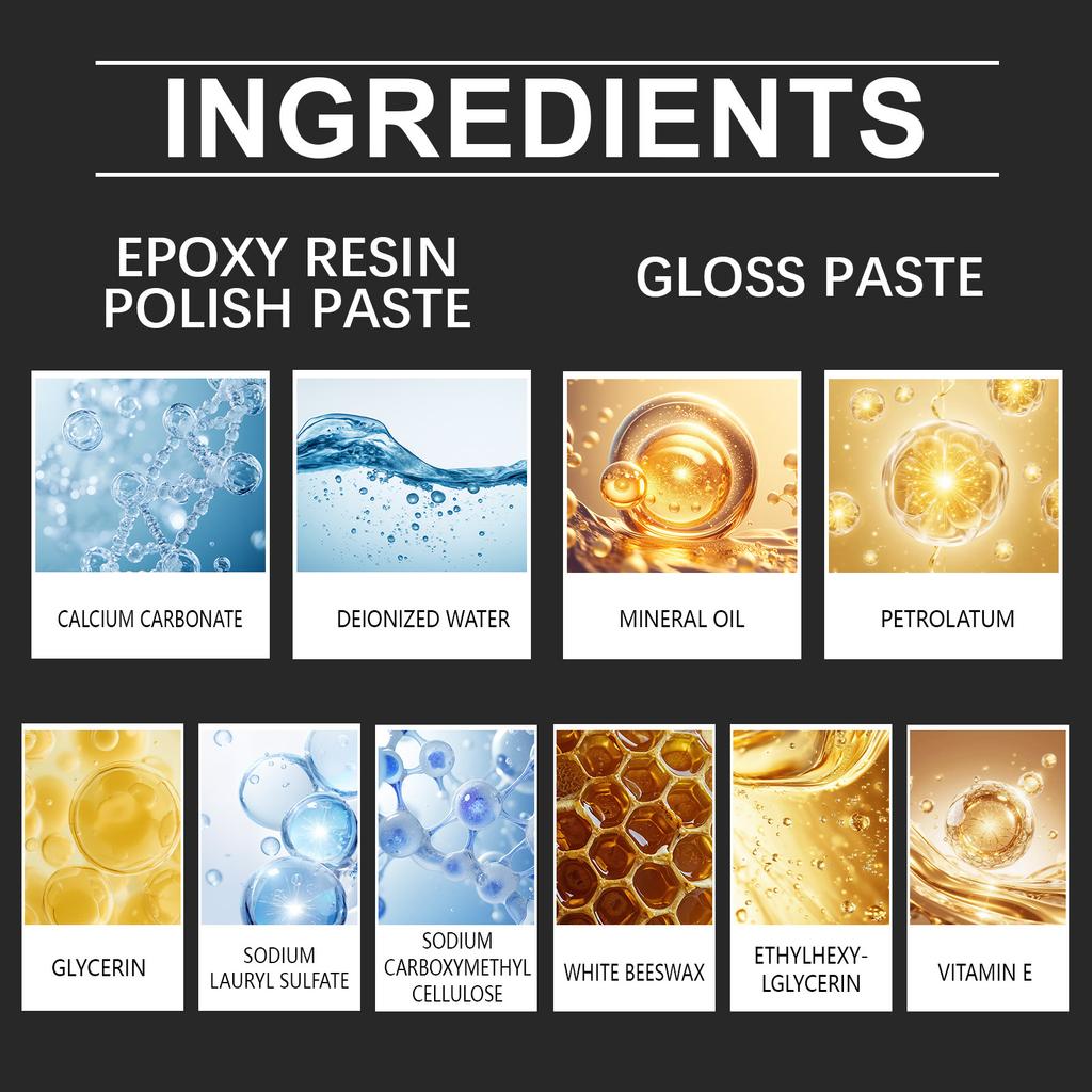 Epoxy Resin Polishing Kit Restoring Cream Is Suitable For Homeowners' Beginner Art Projects, Table Decoration, And Counter Decoration