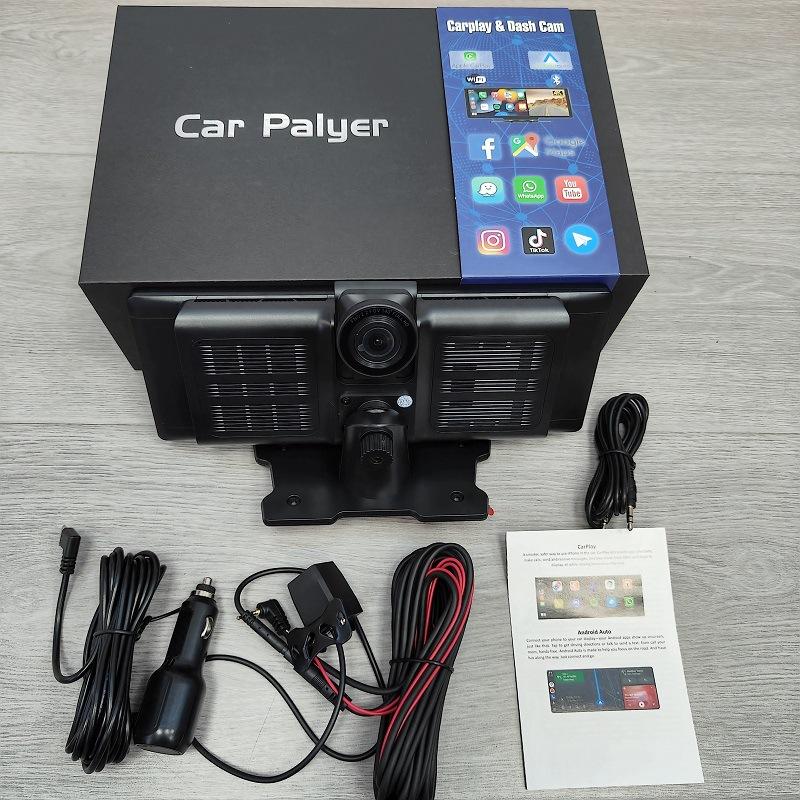 4K Высокое разрешение Беспроводной оптический датчик Carplay Автомобильный WiFi Навигатор GPS Двойная запись Видеорегистратор для вождения