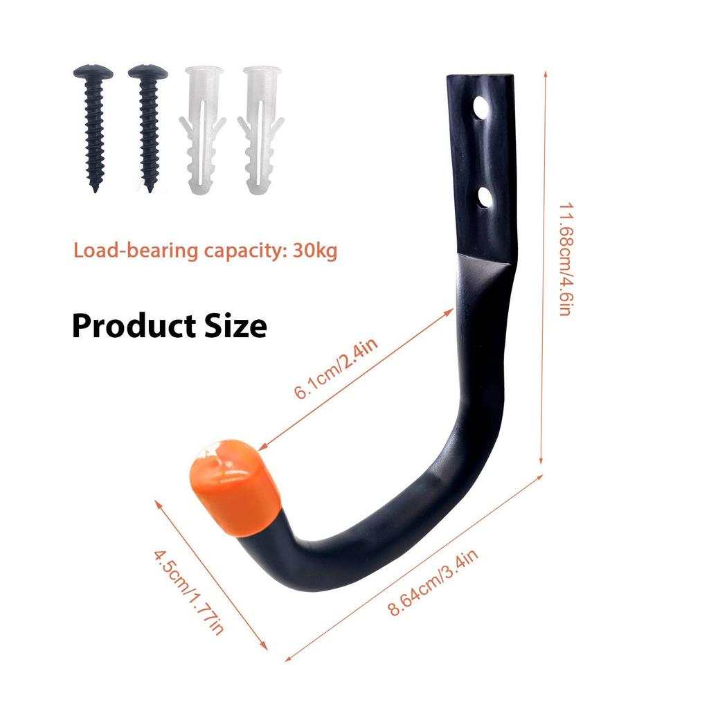 Настенные крючки для хранения инструментов в гараже в форме буквы U