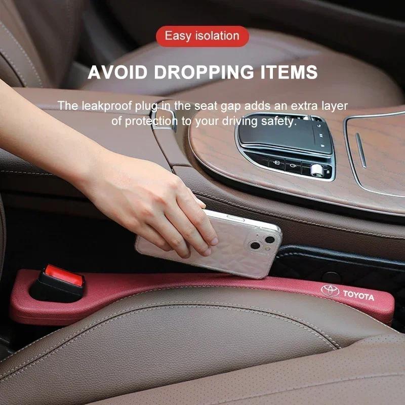 2 шт. Заполнитель щели между сиденьем и боковой стойкой, уплотнительная полоса, защита от протечек, автомобильные аксессуары для Toyota Corolla Yaris Chr Auris Avensis T25