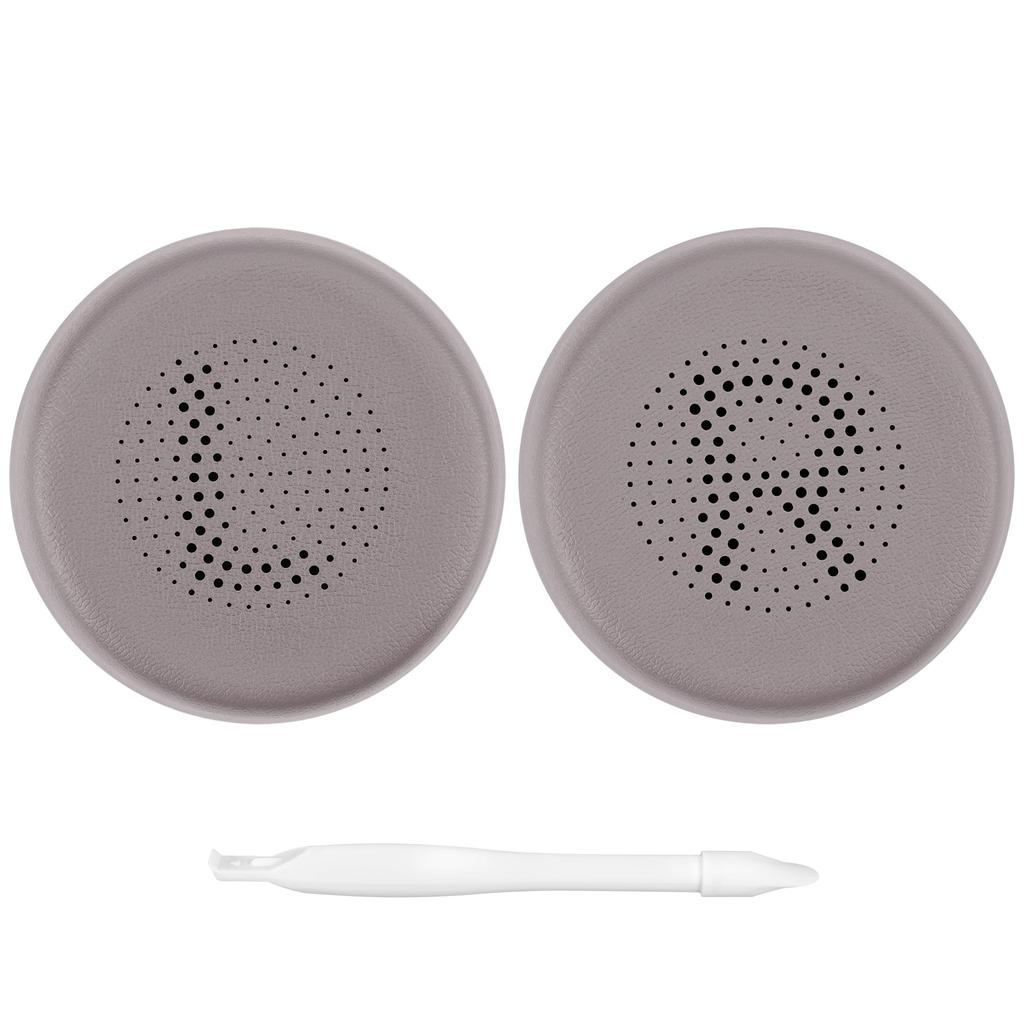 Geekria QuickFit Ear Pads Compatible with JLab Go Lux ANC Wireless Ear Cups Headphones, Pads/Ear (Protein Leather/Mauve)