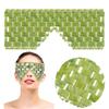 Natural Jade Cooling Eye Mask Sleep Relaxation Massager Home SPA Skincare Reusable Portable Easy Clean