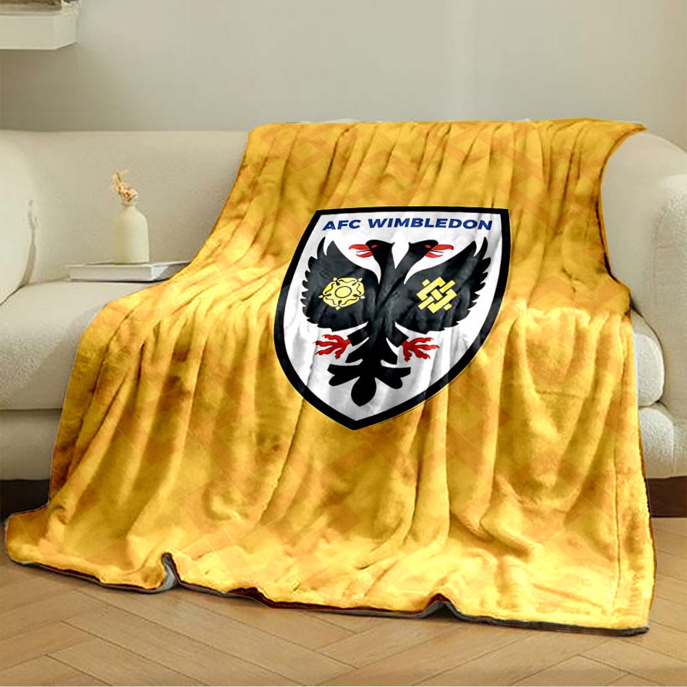 AFC Wimbledon Logo Blanket for all seasons blanket lunch break throw gift