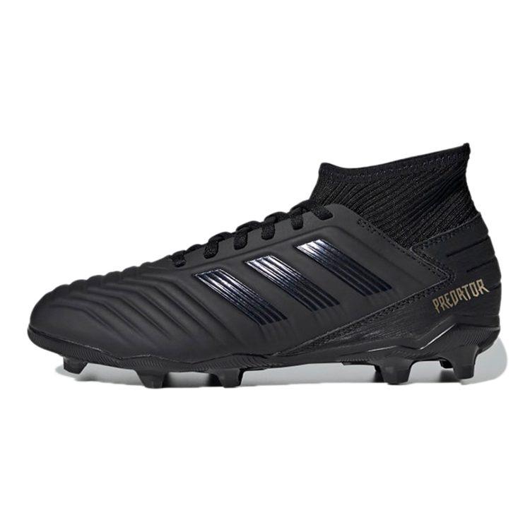 adidas Футбольные бутсы Predator 19.3, износостойкие, средней высоты, цвет: Обсидианово-черный, Детские G25794