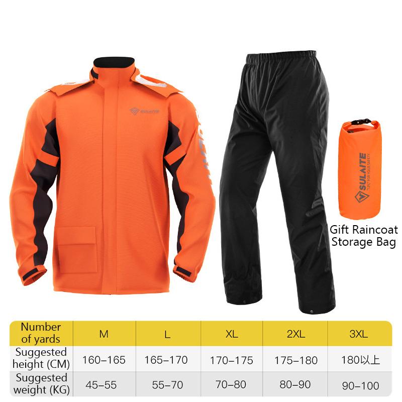 Motorcycle Raincoat Suit Rainstorm Prevention Jacket Pants Camping Hiking Fishing Raincoat Moto Raincoat Motorcyclist Rider Rain