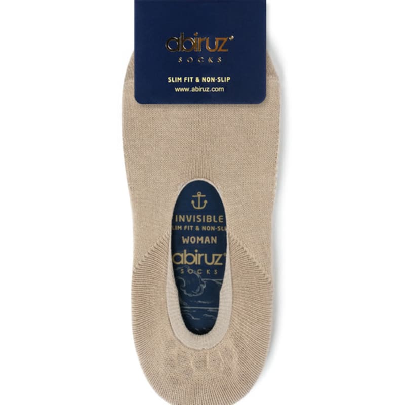 Abiruz Women's Non-Slip Fake Socks White GK-1