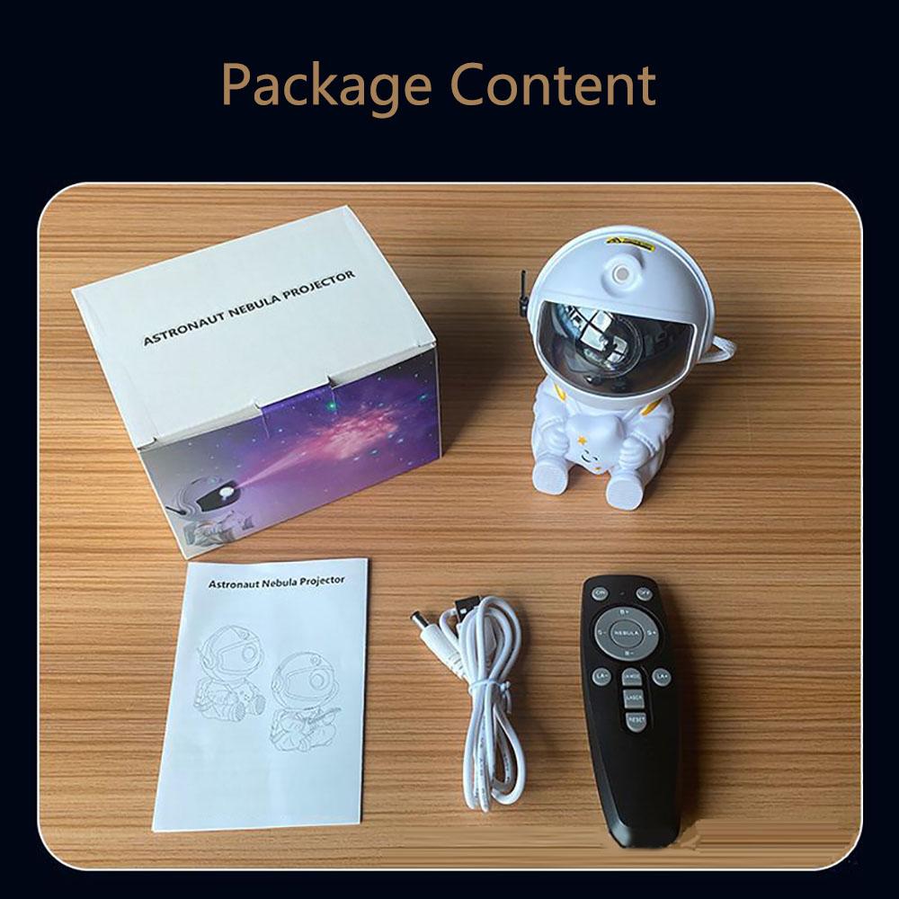 Проектор галактики астронавта с таймером и пультом дистанционного управления, проектор звезд галактики, ночник для детей, подарки на Рождество, день рождения
