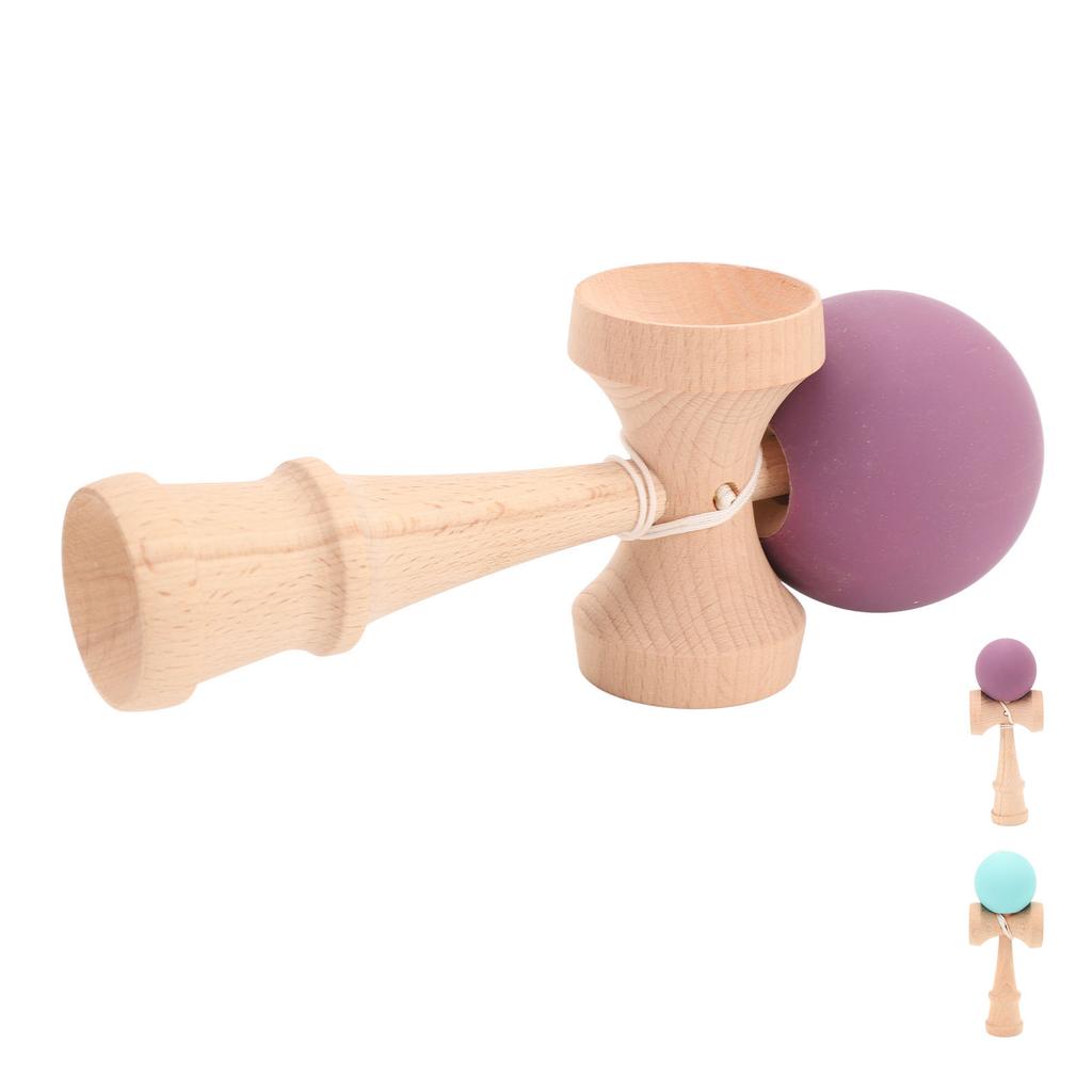 Kendama Wooden Kendama Toy Portable Kendama Improves Hand Eye Coordination with String for Indoor an