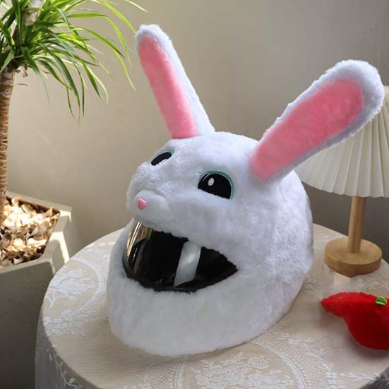 Motorcycle Helmet Cover Dustproof Universal Bicycle Helmet Cover Funny Plush Motorcycle Headwear for Full Helmets