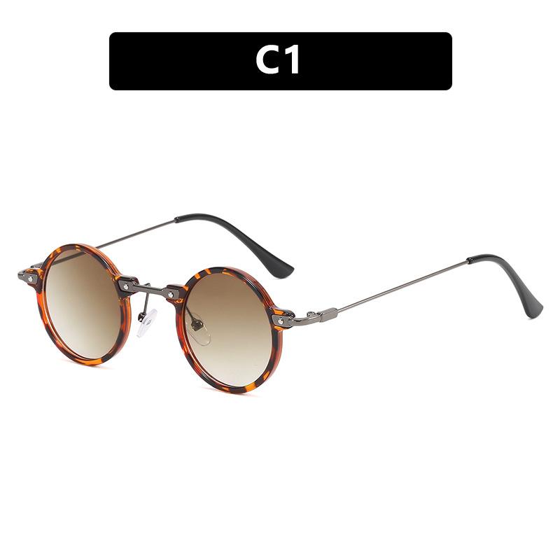 New Vintage Small Round Frame Sunglasses Men Women Designer Retro Fashion Travel Driving Shades Fishing Sun Glasses Female Male