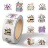 Cartoon Holiday Gift Sealing Stickers - 500 Self-Adhesive Journal Stickers per Roll