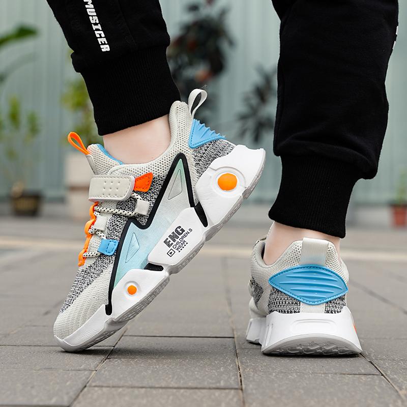 2024 Новая Модная Детская Повседневная Спортивная Обувь, Удобная и Дышащая Сетчатая Обувь для Студентов