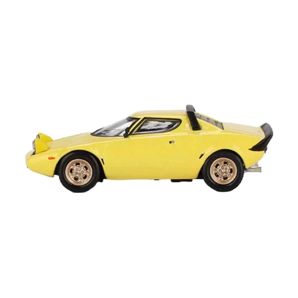MINI GT 1/64 Lancia Stratos HF Stradale Желтый Fly Yellow (Левый руль) Готовый продукт