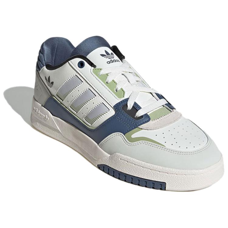Adidas Originals Drop Step Comfortable Versatile Non-Slip Wear-Resistant Low-Top Skate Shoes Unisex Sneakers White Blue Green JP9976