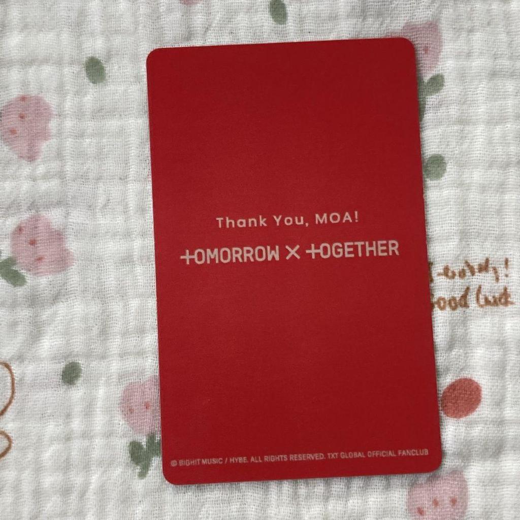 [USED] TXT moazone Japan concert FC limited Hueningkai trading card